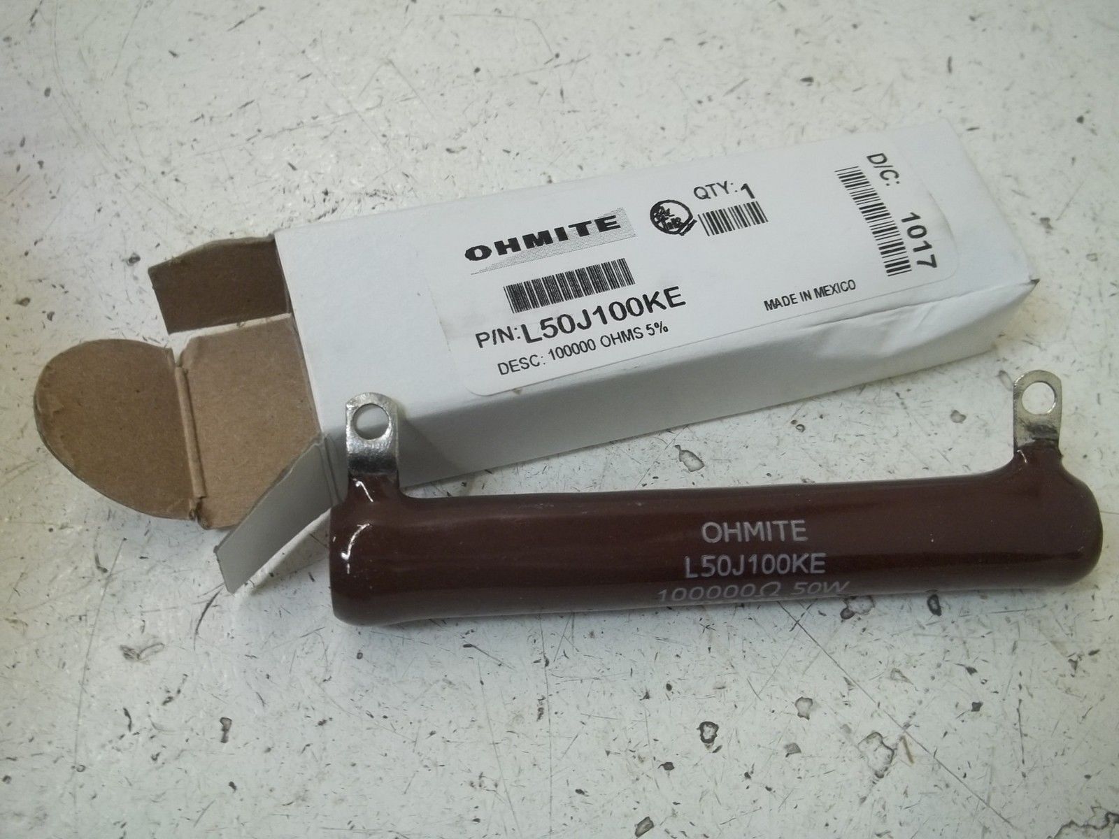 OHMITE L50J100KE RESISTOR NSMP