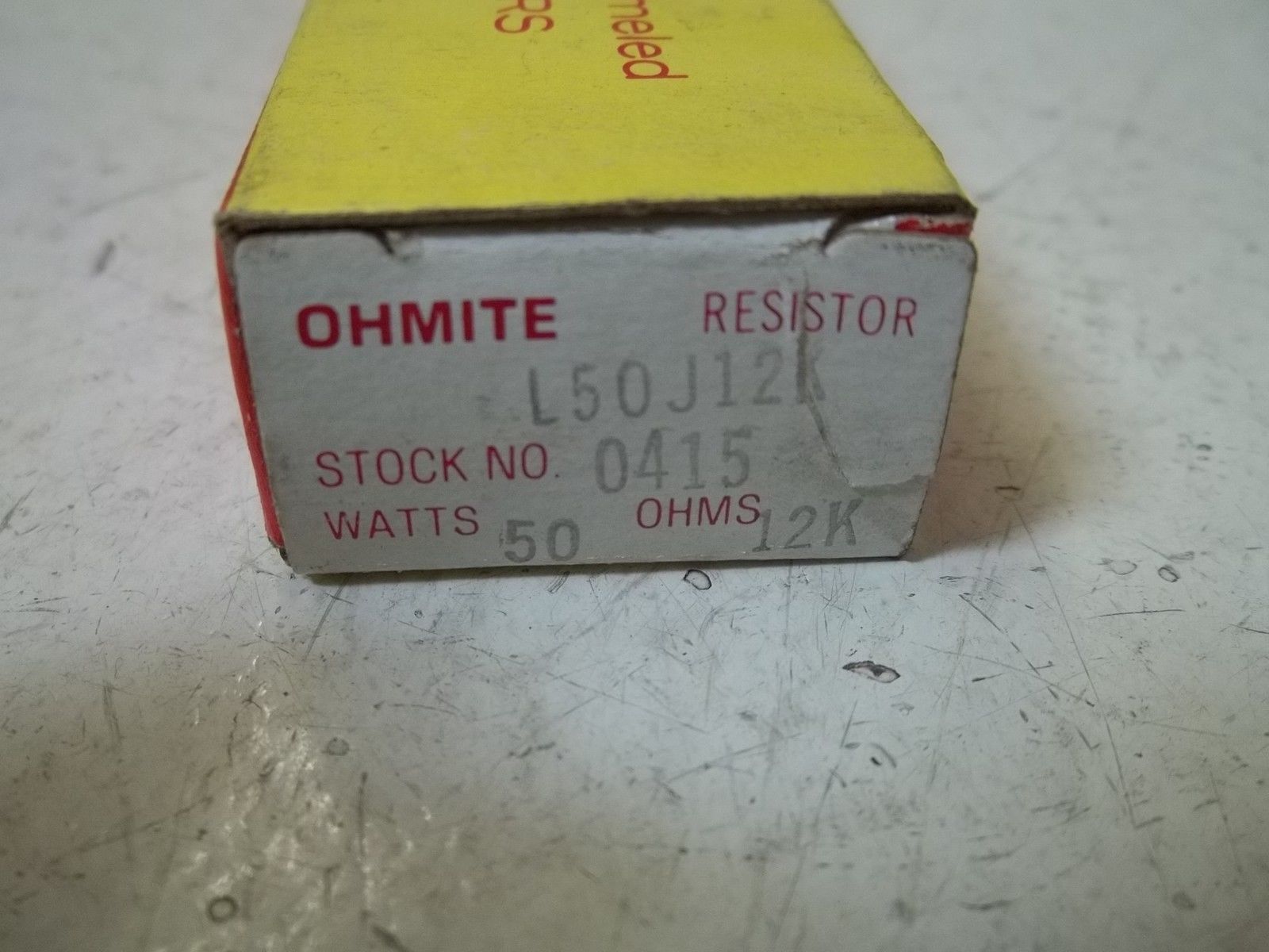 OHMITE L50J12K RESISTOR 50WATTS, 12K OHMS NSMP