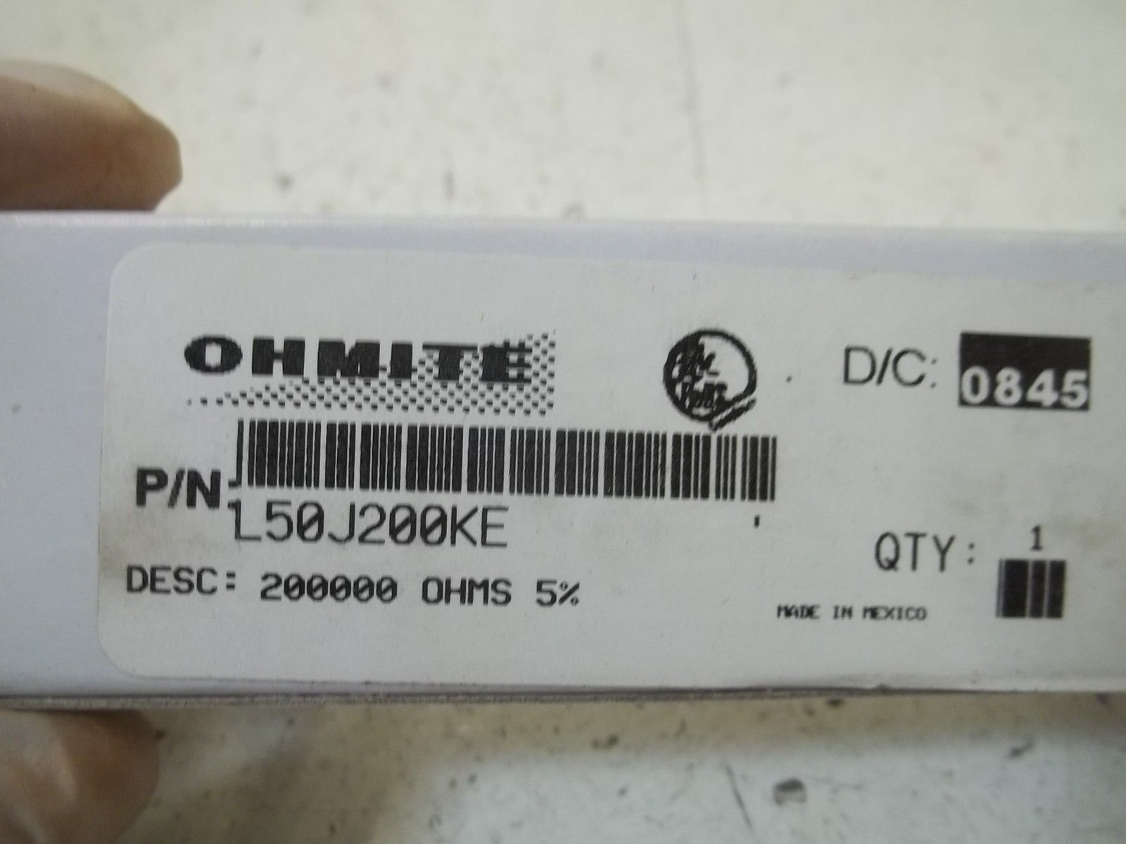 OHMITE L50J200KE RESISTOR NSMP