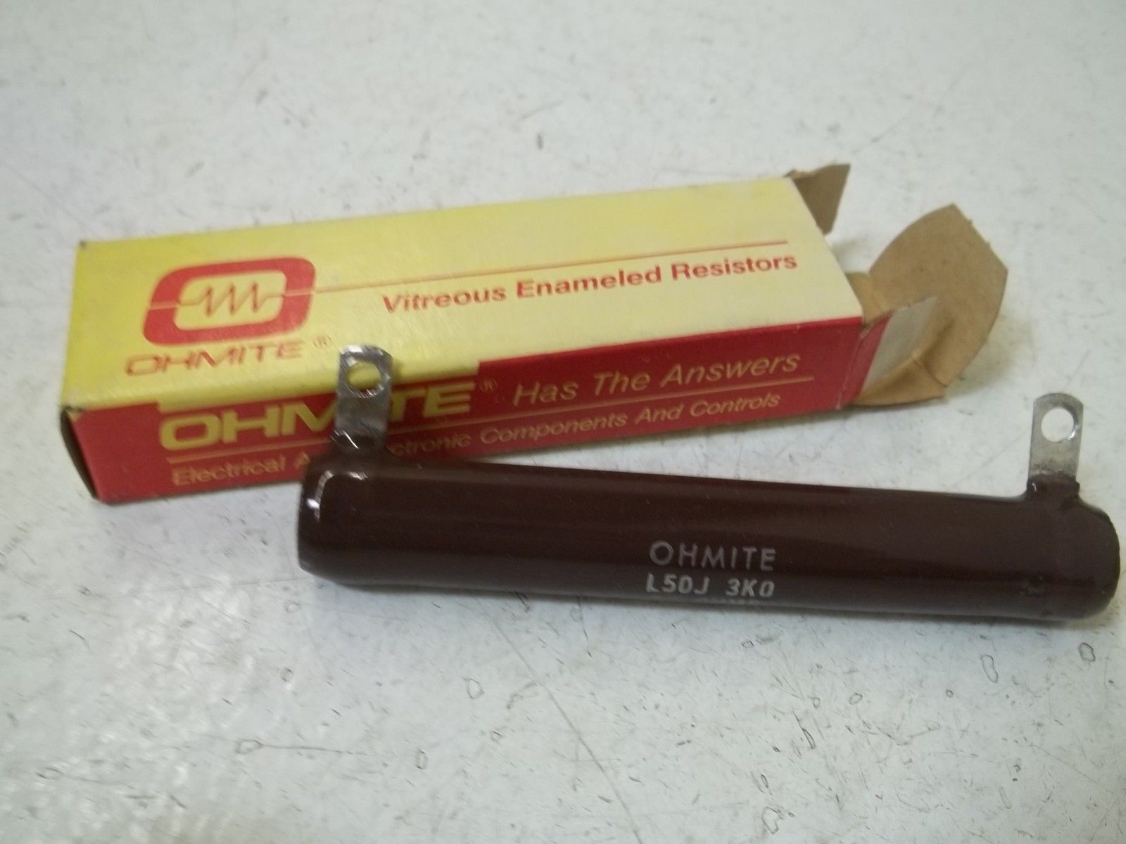 OHMITE L50J3K0 RESISTOR 50WATTS, 3K OHMS NSMP
