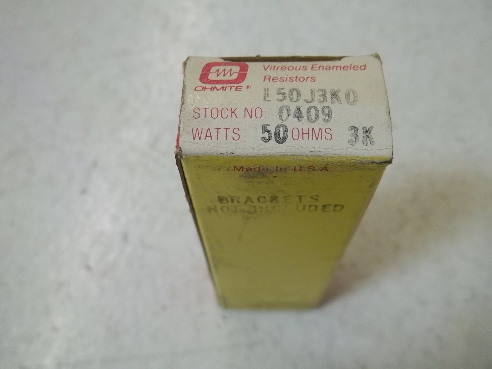 OHMITE L50J3K0 RESISTOR 50WATTS, 3K OHMS NSMP