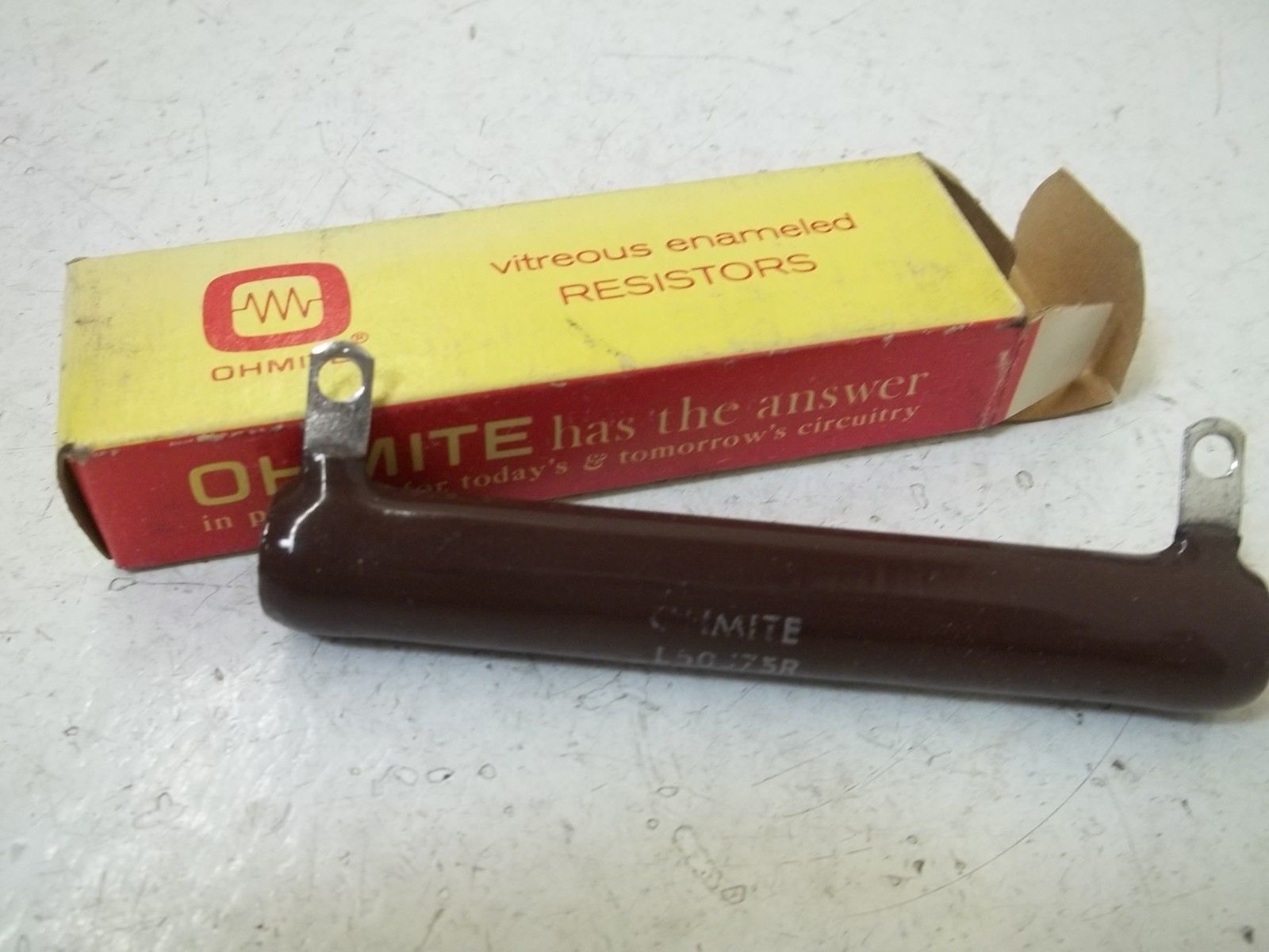 OHMITE L50J75R RESISTOR 50WATTS, 75 OHMS NSMP
