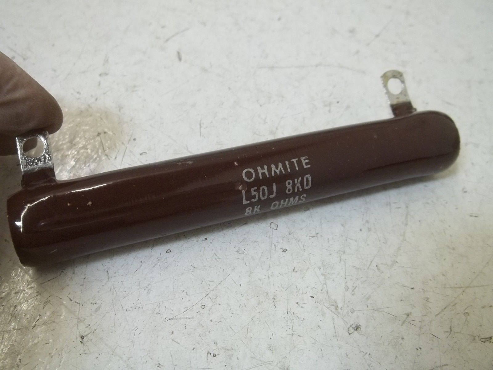 OHMITE L50J8K0 RESISTOR 50WATTS, 8K OHMS NSMP