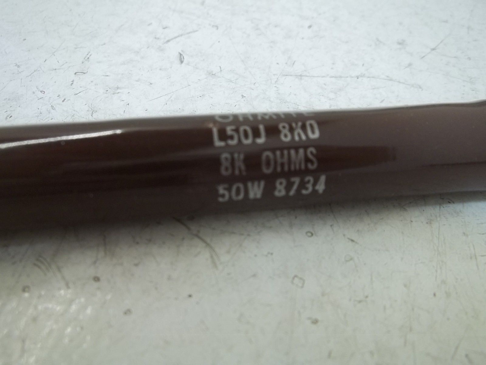 OHMITE L50J8K0 RESISTOR 50WATTS, 8K OHMS NSMP