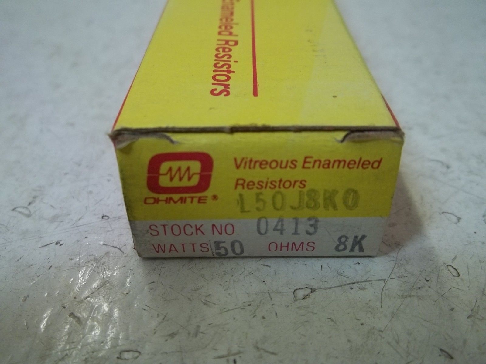 OHMITE L50J8K0 RESISTOR 50WATTS, 8K OHMS NSMP