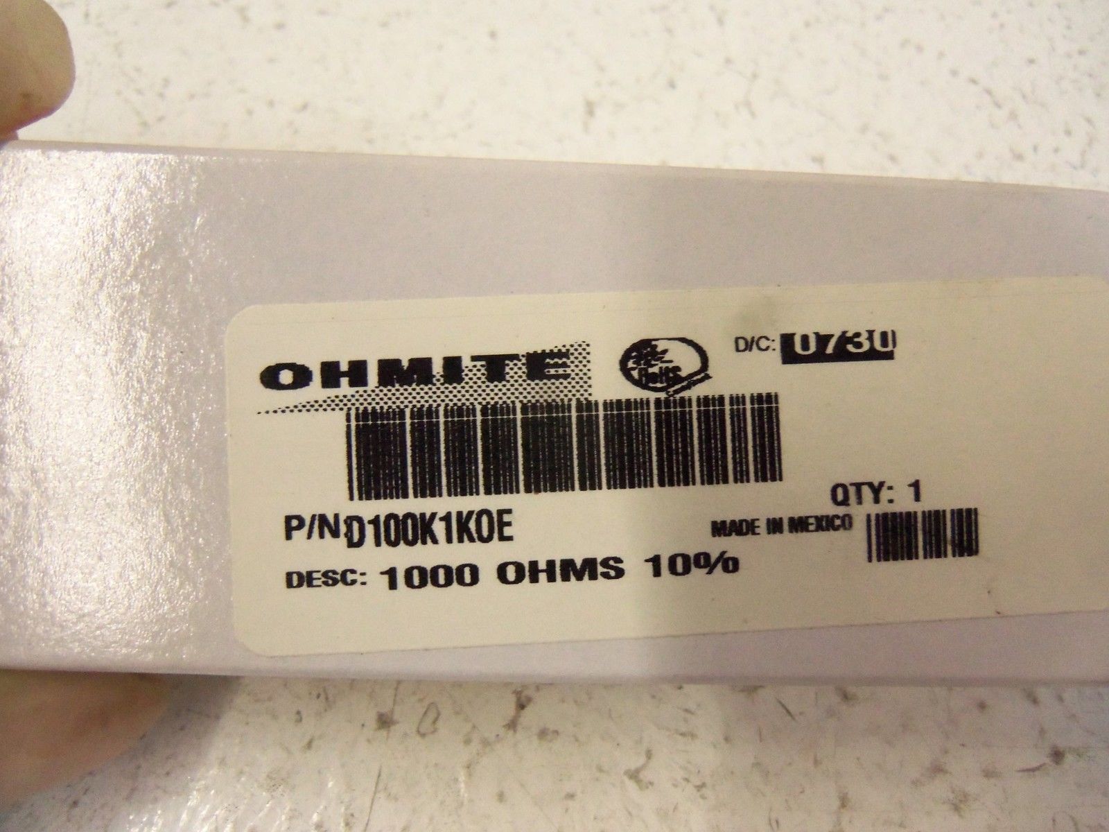 OHMITE RESISTOR D100K1K0E NSMP