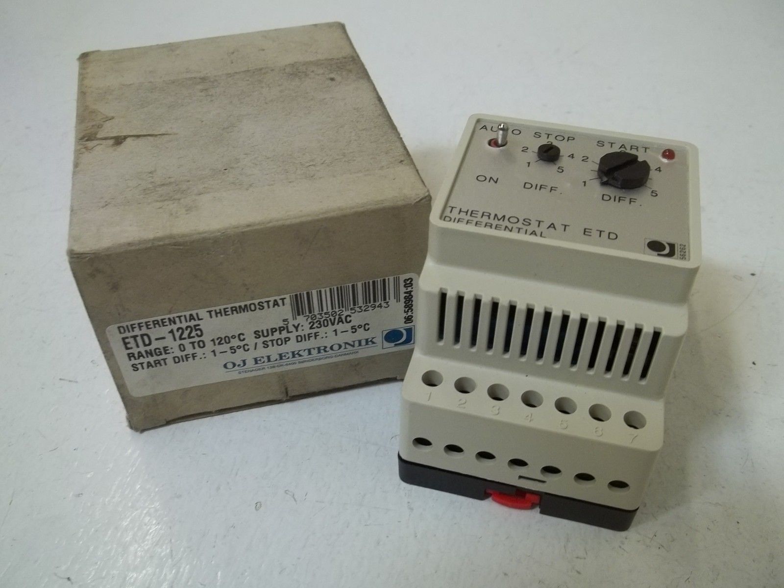OJ ELEKTRONIK ETD-1225 DIFFERENTIAL THERMOSTAT NSMP