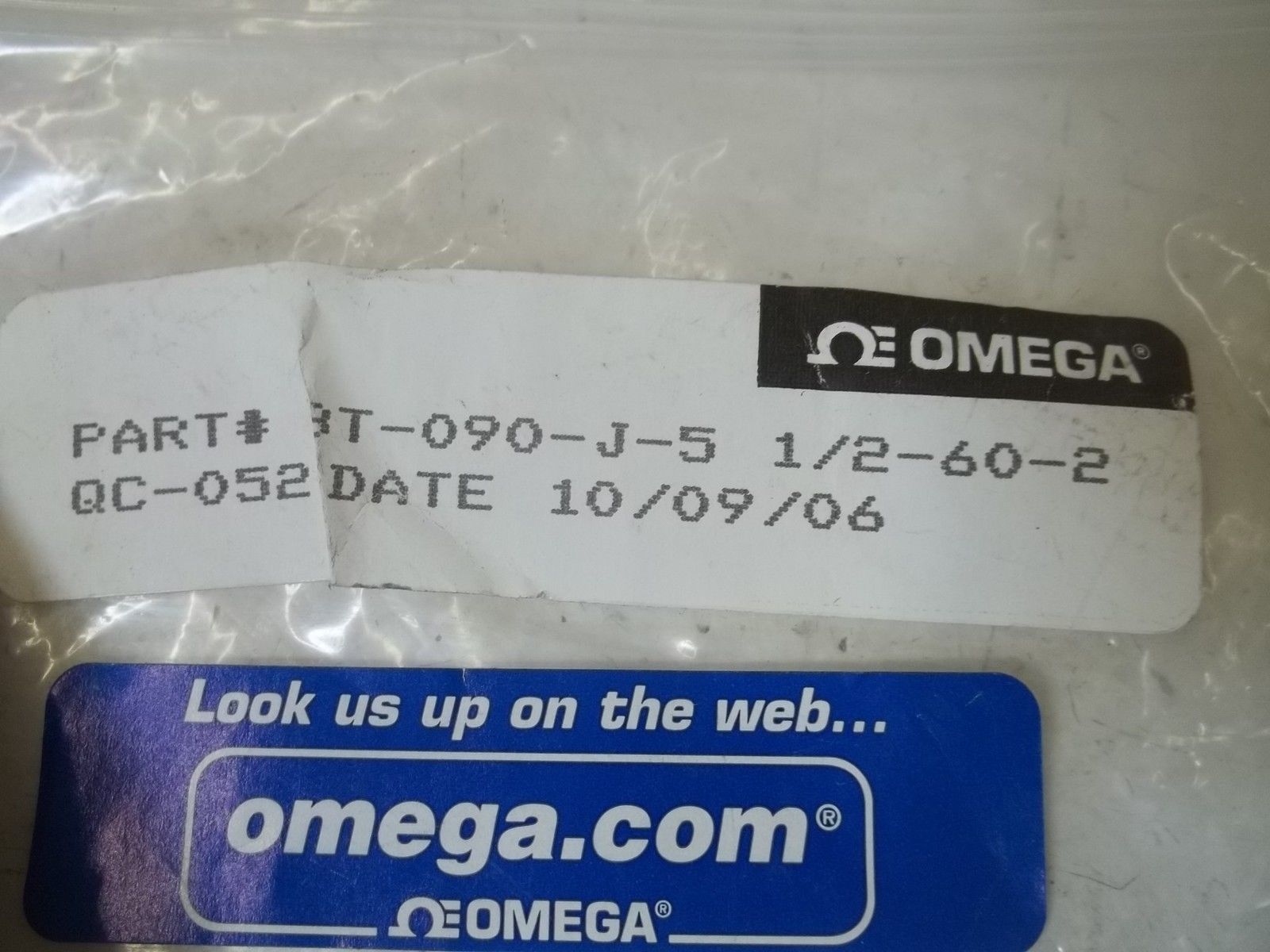 OMEGA BT-090-J-5 1/2-60-2 TEMPERATURE PROBE NSMP