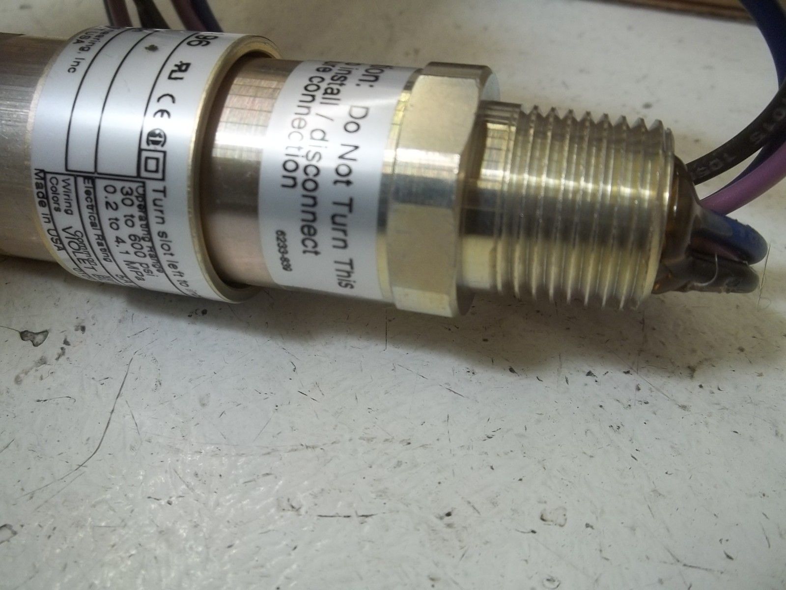 OMEGA PSW-196 PRESSURE CONNECTION NSMP
