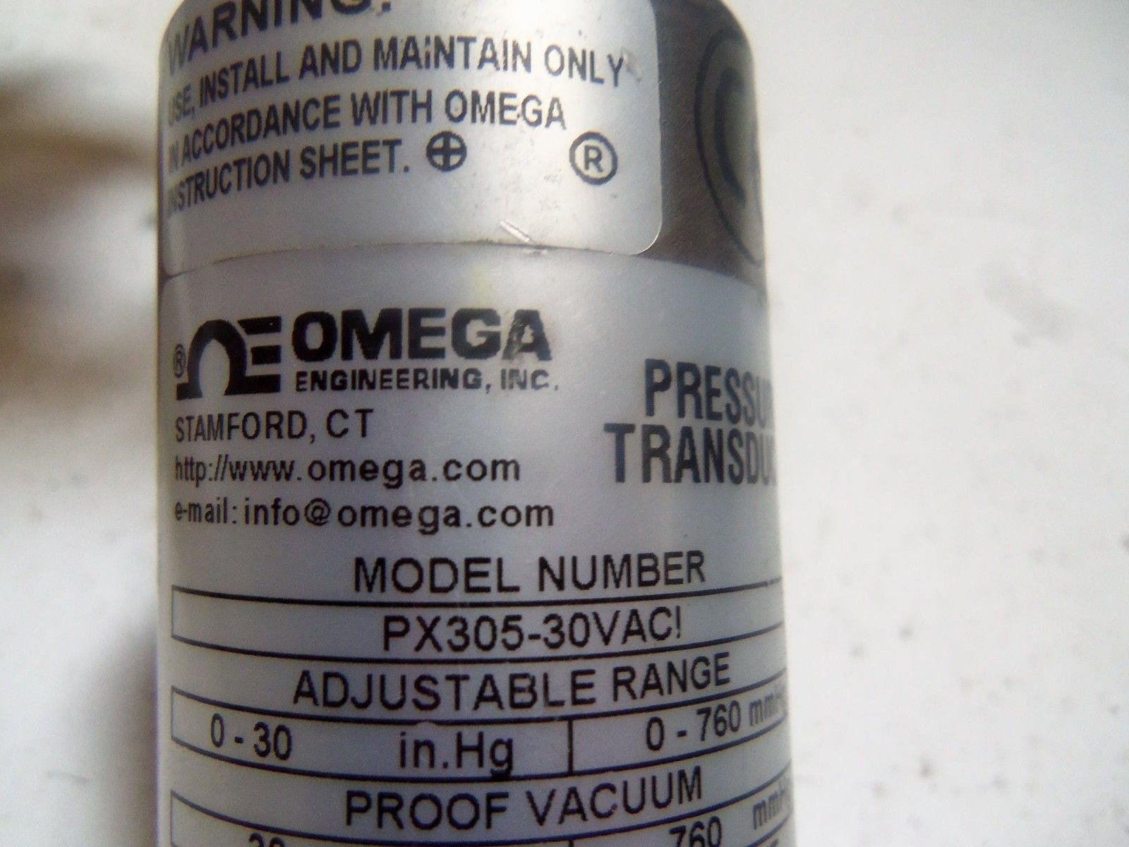 OMEGA PX305-30VACI PRESSURE TRANSDUCER UNMP