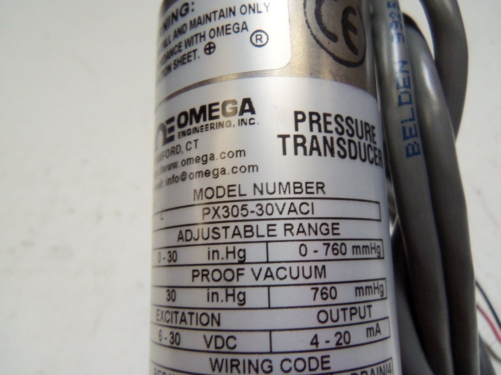 OMEGA PX305-30VACI PRESSURE TRANSDUCER *NEW IN BOX*