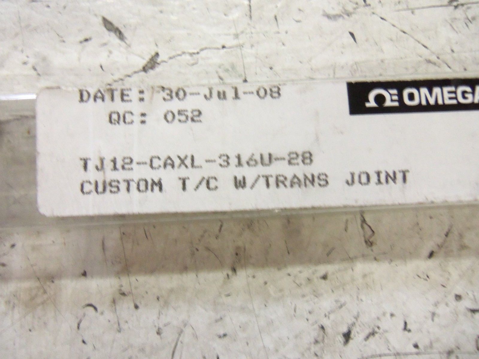 OMEGA TJ12-CAXL-316U-28 THERMO COUPLER PROBE NSMP