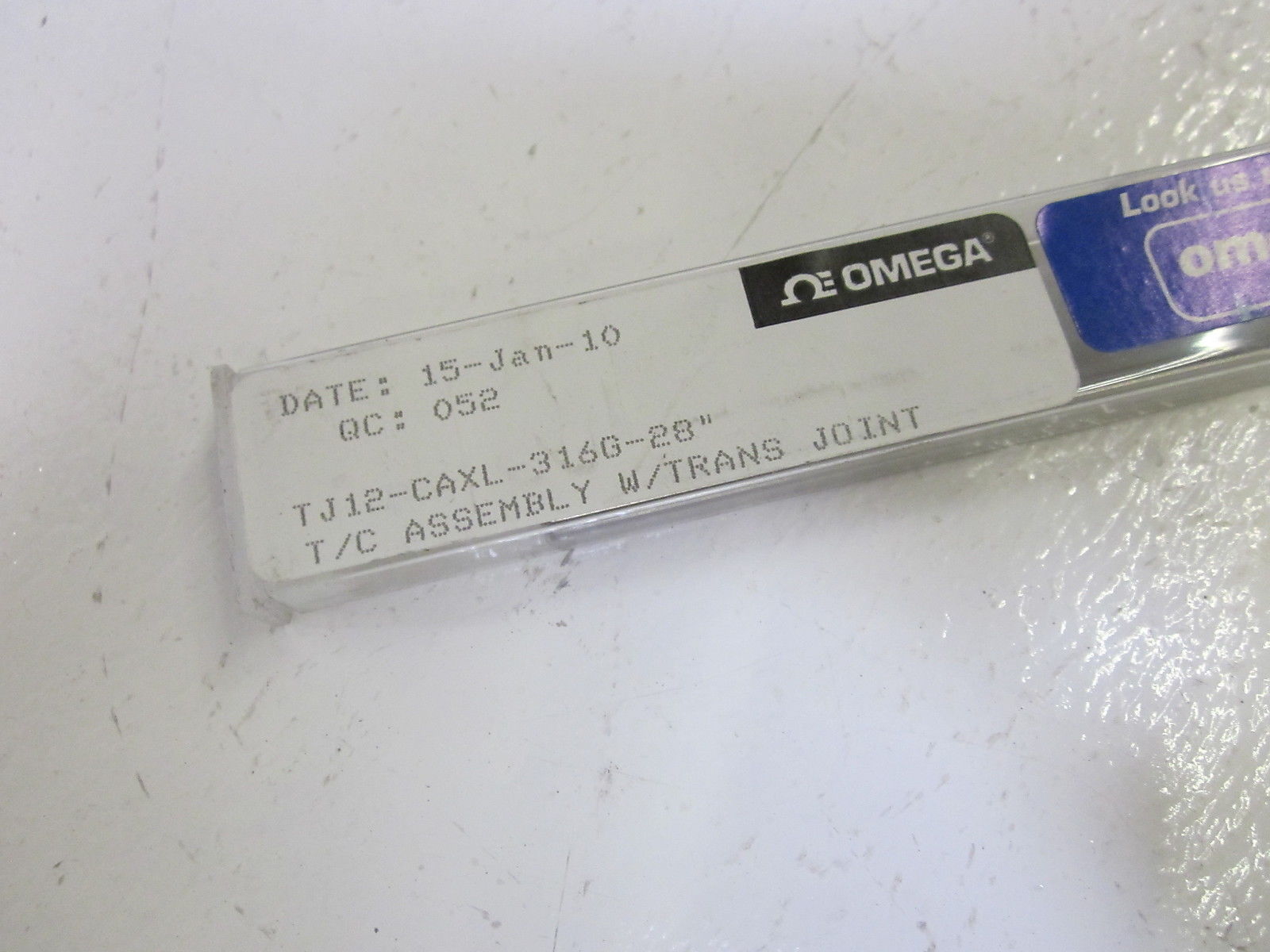 OMEGA TJ12-CAXL-316G-28" THERMO COUPLER PROBE NSNP