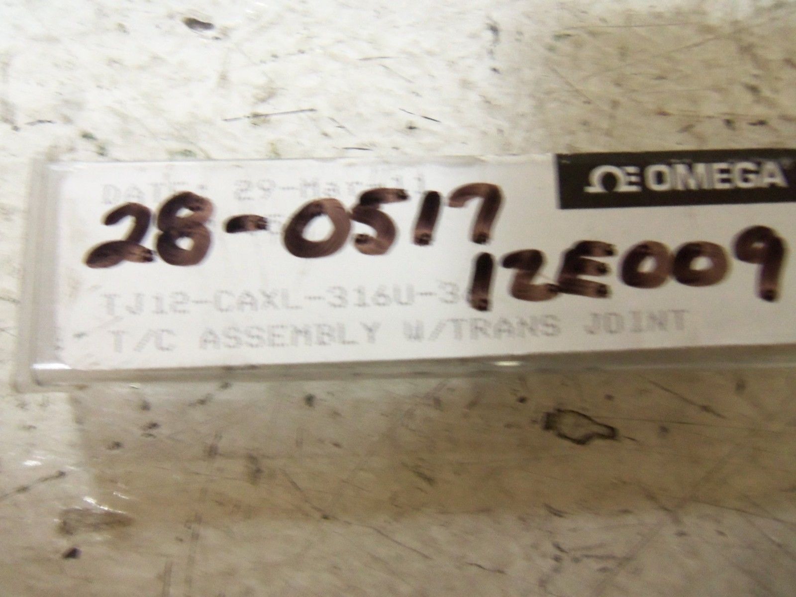 OMEGA TJ12-CAXL-316U-36 THERMO COUPLER PROBE NSMP