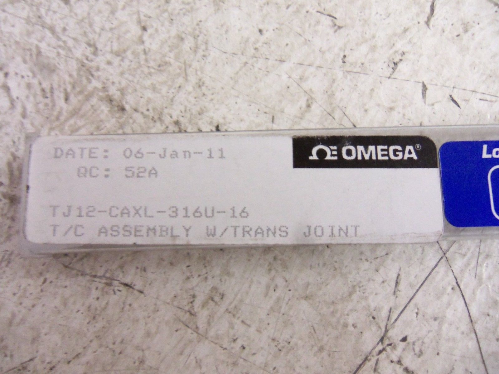 OMEGA TJ12-CAXL-B16U-16 THERMO COUPLER PROBE NSMP
