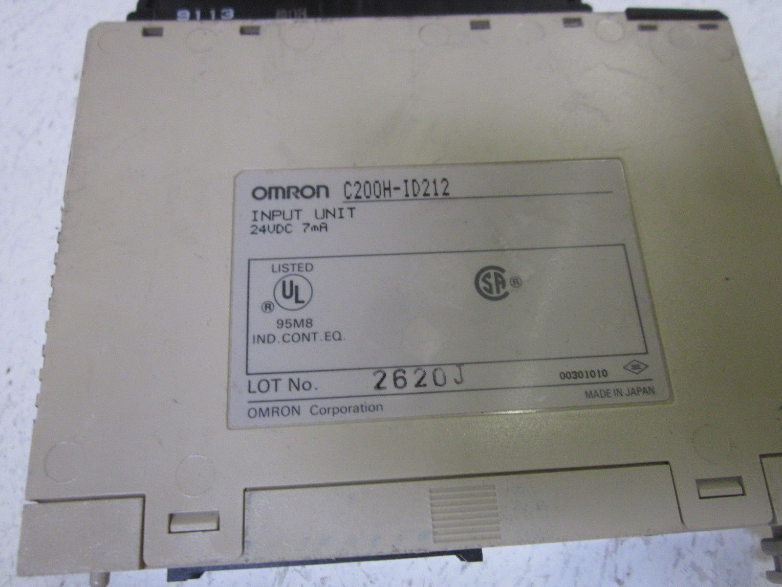 OMRON C200F-ID212 INPUT UNIT 24VDC UNMP