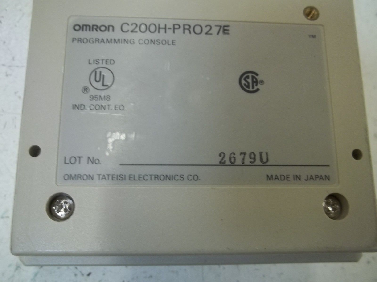 OMRON C200H-PRO27-E UNMP