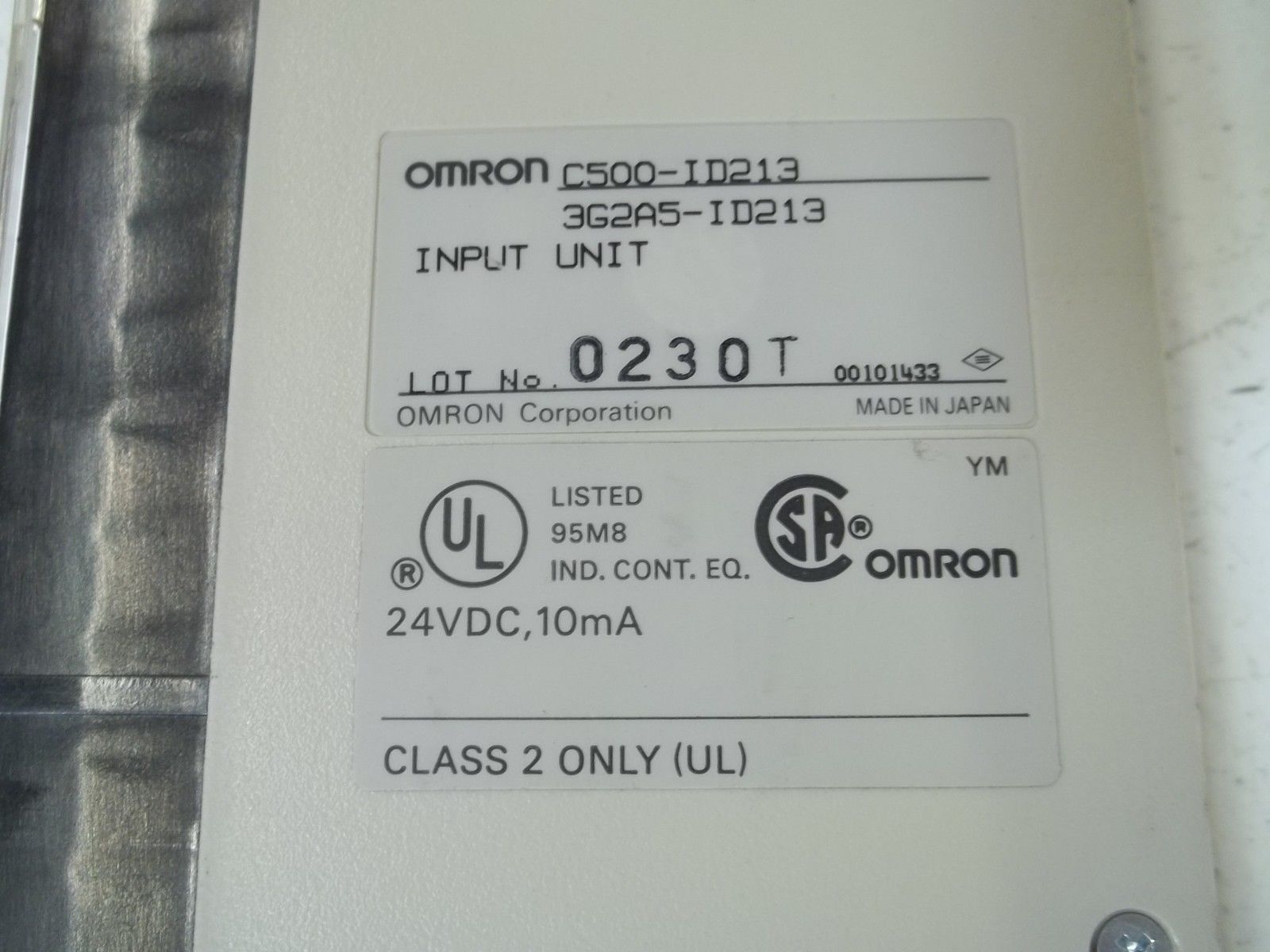 OMRON C500-ID213 INPUT UNIT 3G2A5-ID213 UNMP