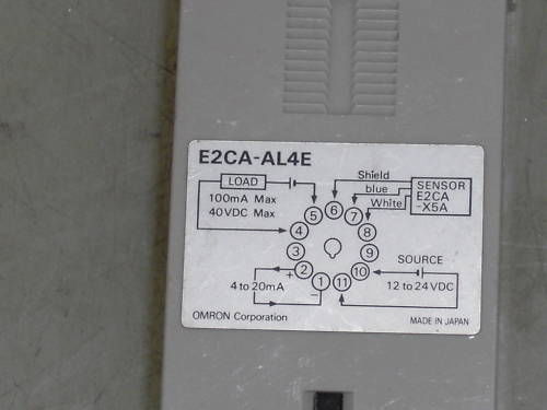 OMRON E2CA-AL4E PROXIMITY SENSOR AMPLIFIER UNMP