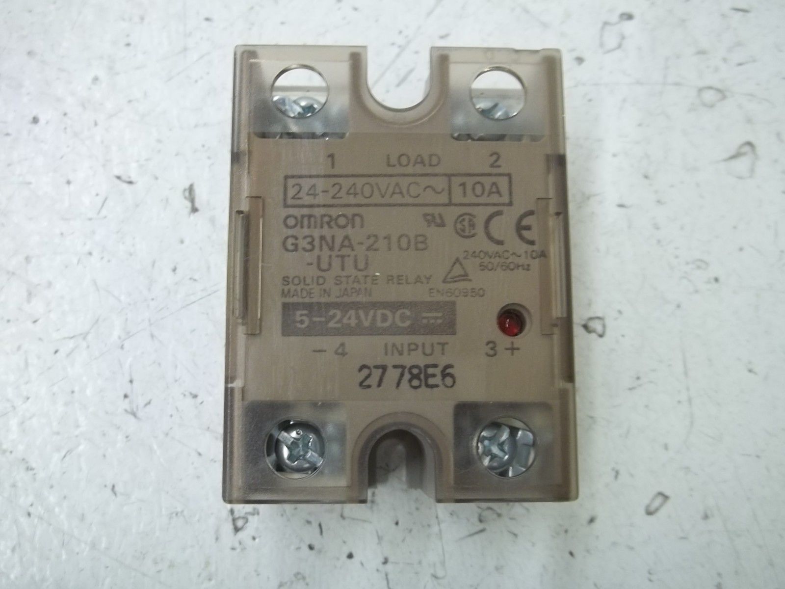 OMRON G3NA-210B-UTU SOLID STATE RELAY 5-24VDC *USED*