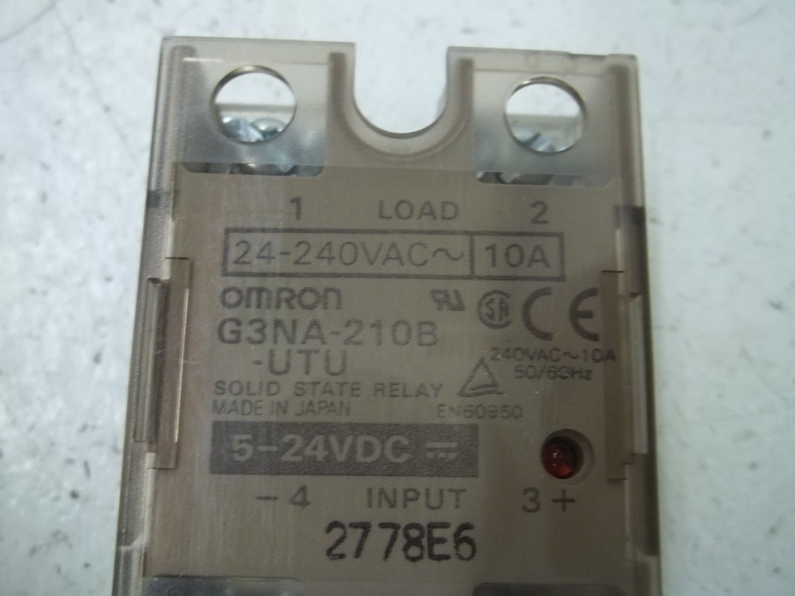 OMRON G3NA-210B-UTU SOLID STATE RELAY 5-24VDC *USED*