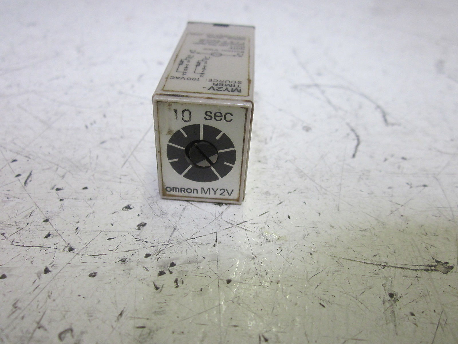OMRON MY2V TIMER 10 SEC. 100VAC UNMP
