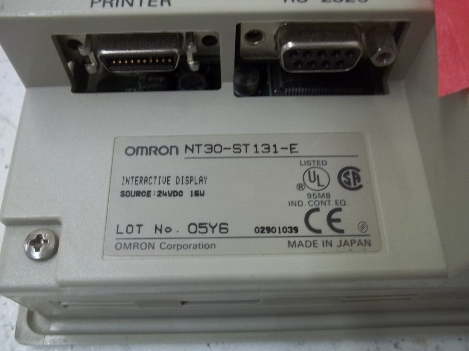 OMRON NT30-ST131-E INTERACTIVE DISPLAY *USED*