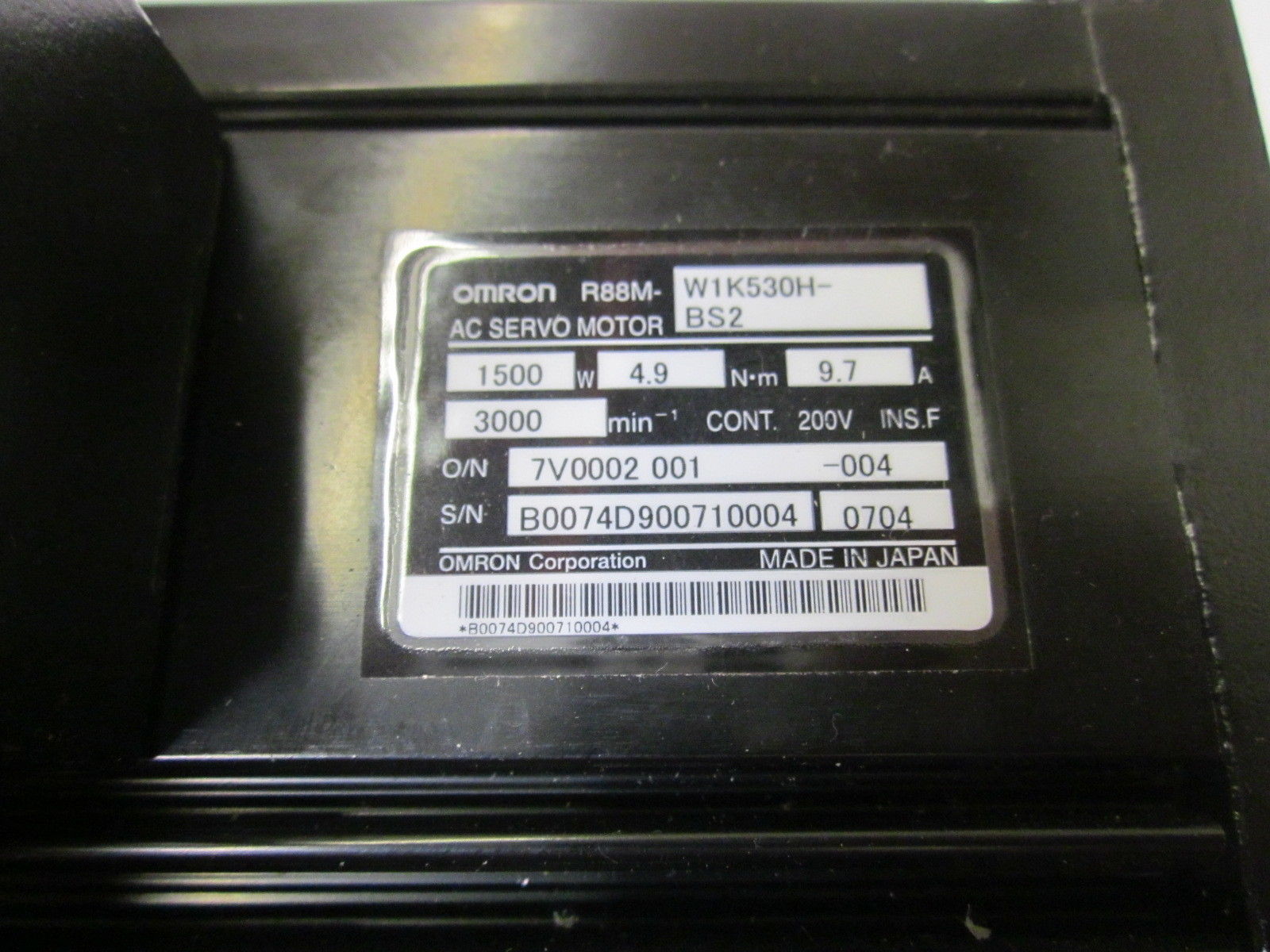 OMRON R88M-W1K5630H-BS2 UNMP