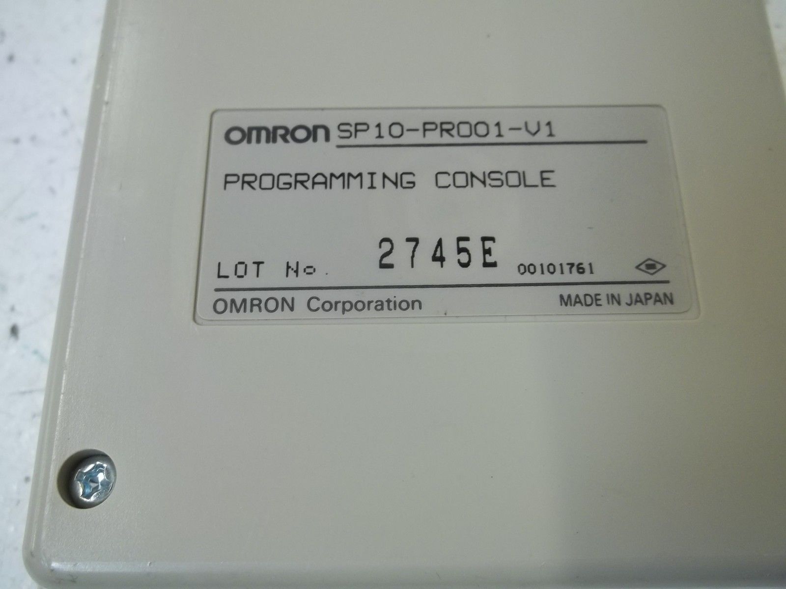 OMRON SP10-PR001-V1 PROGRAMMING CONSOLE UNMP