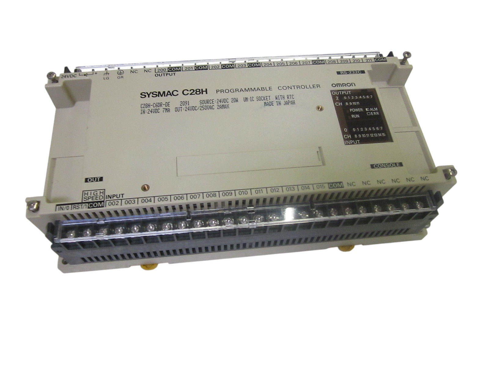 OMRON SYSMAC C28H-C6DR-DE PROGRAMMABLE CONTROLLER 24VDC UNMP