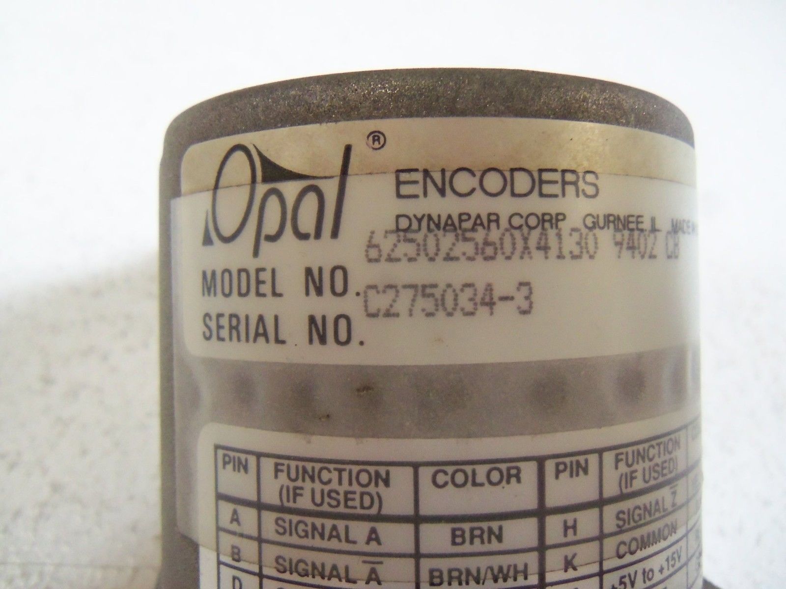 OPAL ENCODER 62502560X4130 UNMP