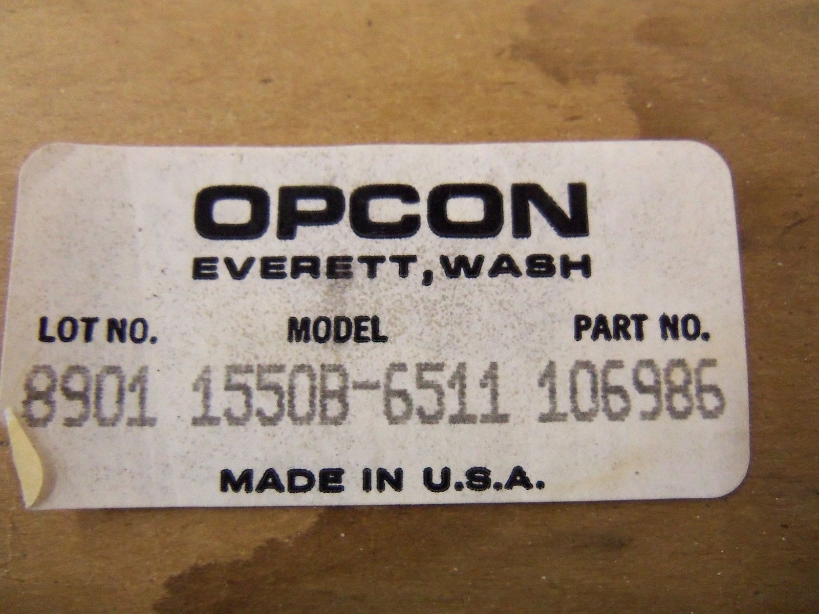 OPCON 106986 FIBER OPTIC 15503-6511 NSMP