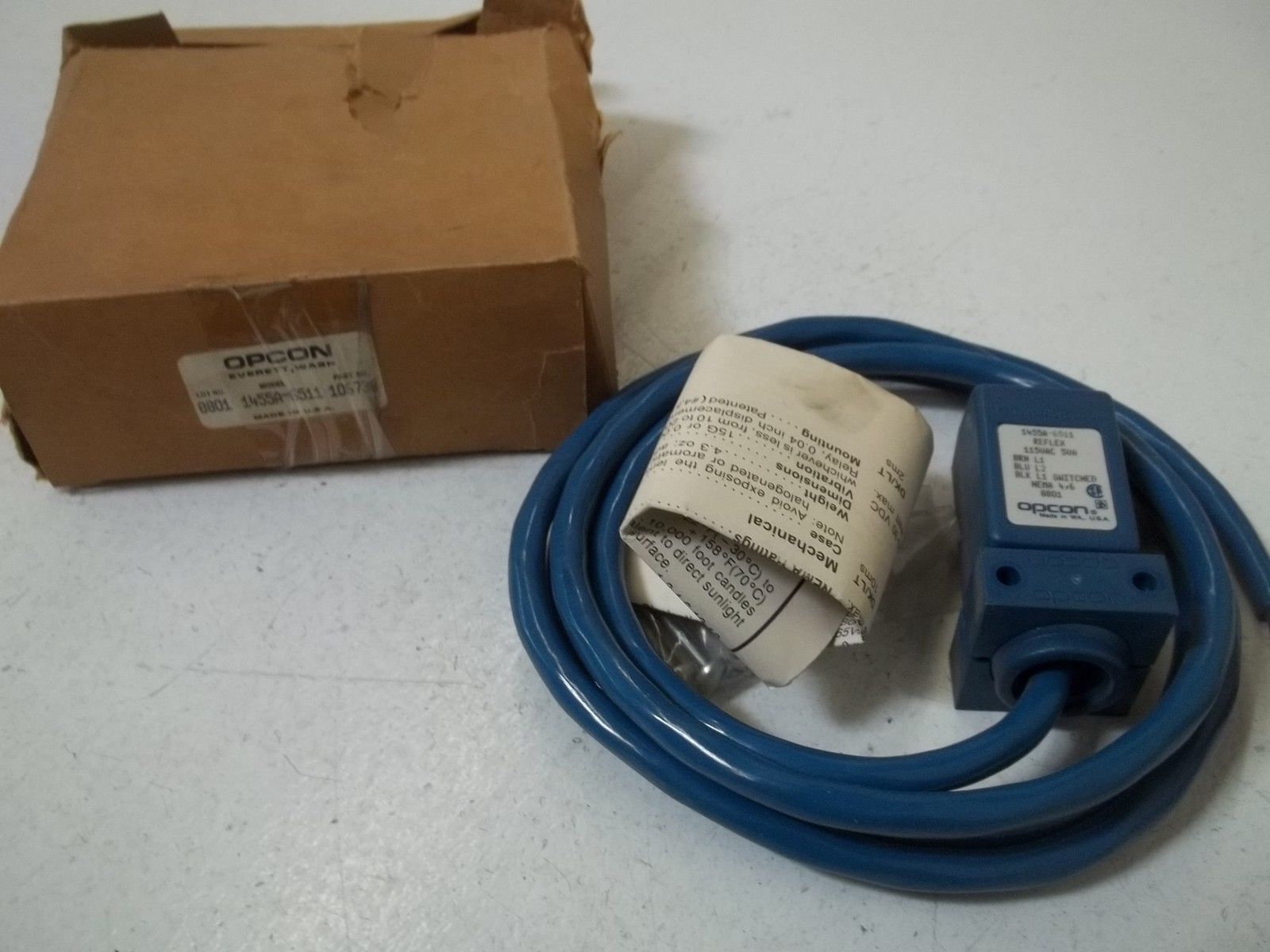 OPCON 1455A-6511 PHOTOELECTRIC REFLEX 115VAC 5VA NSMP