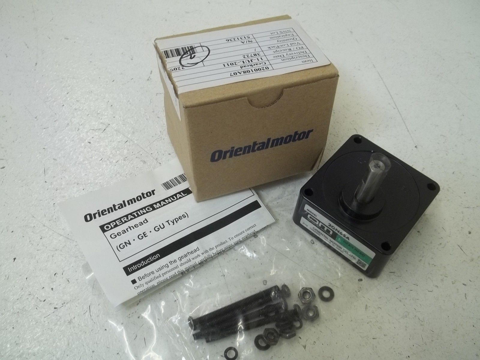 ORIENTAL MOTOR 2GN6SA GEAR HEAD NSMP