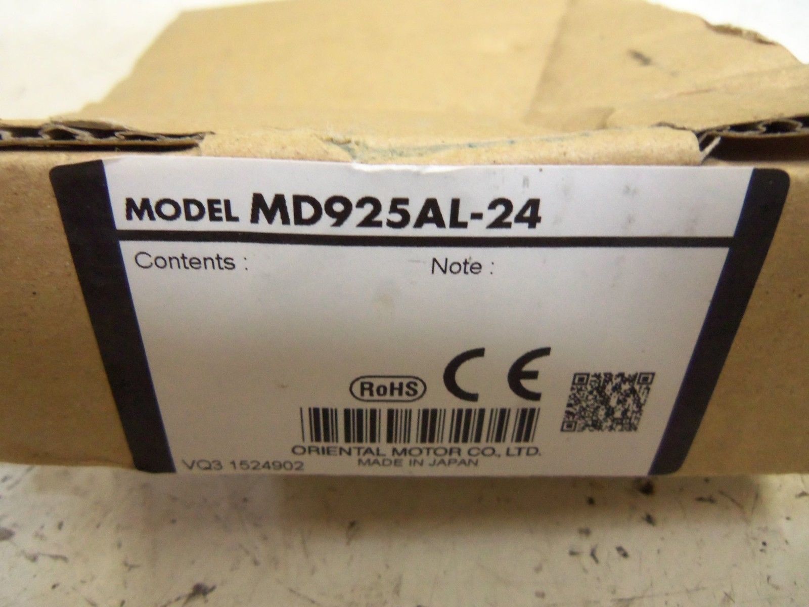 ORIENTAL MOTOR MD925AL-24 AXIAL FLOW FAN NSMP