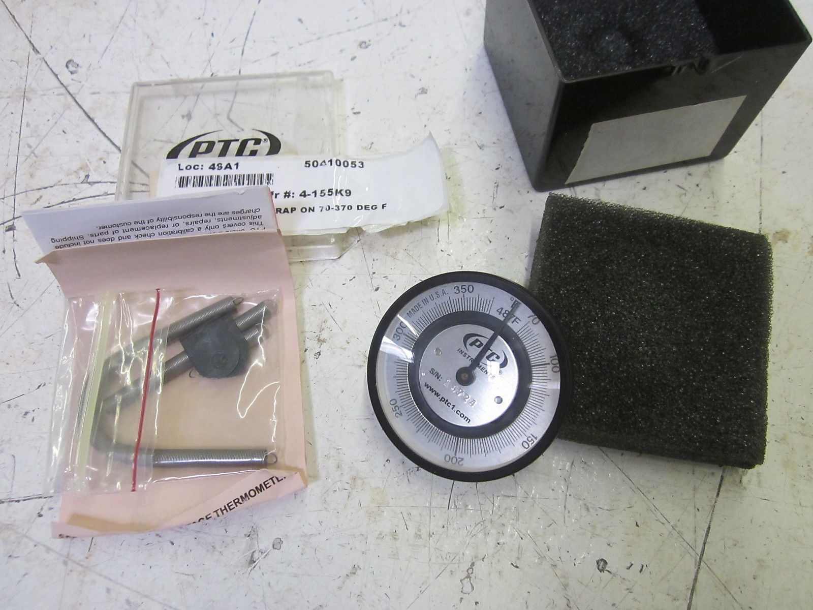 PACIFIC TRANSDUCER CORP. 487F THERMOMETER 70-370 DEGREE F NSMP