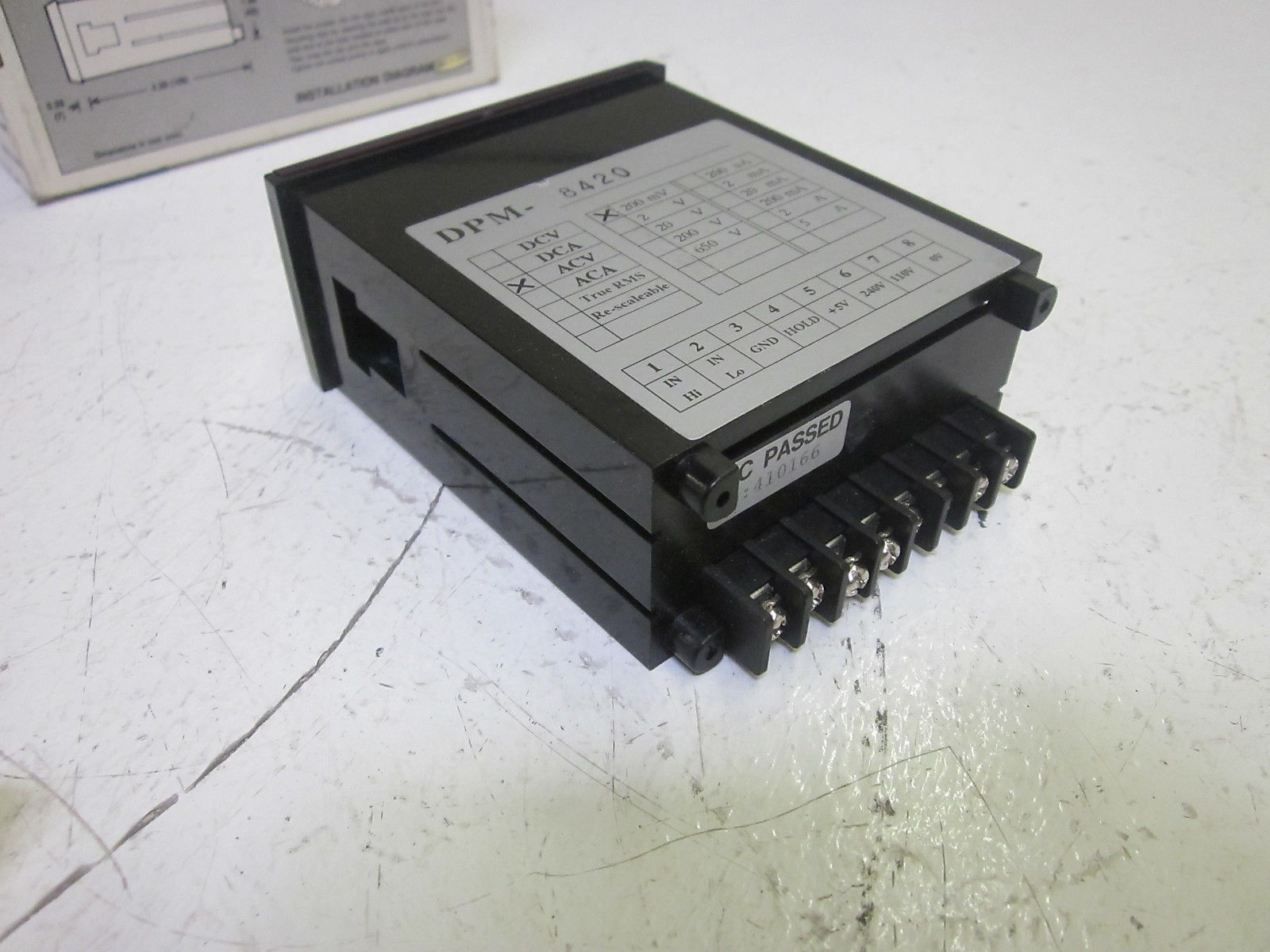 PANEL INSTRUMENTS DPM-8420 PANEL METER 200MV UNMP