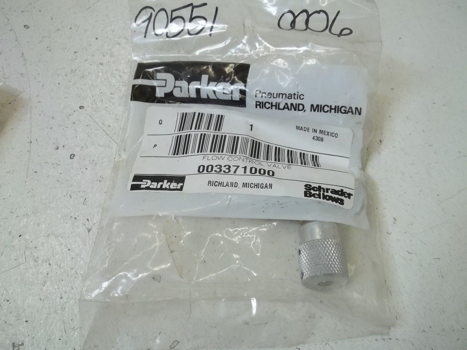 PARKER 003371000 FLOW CONTROL VALVE *NEW IN A FACTORY BAG*