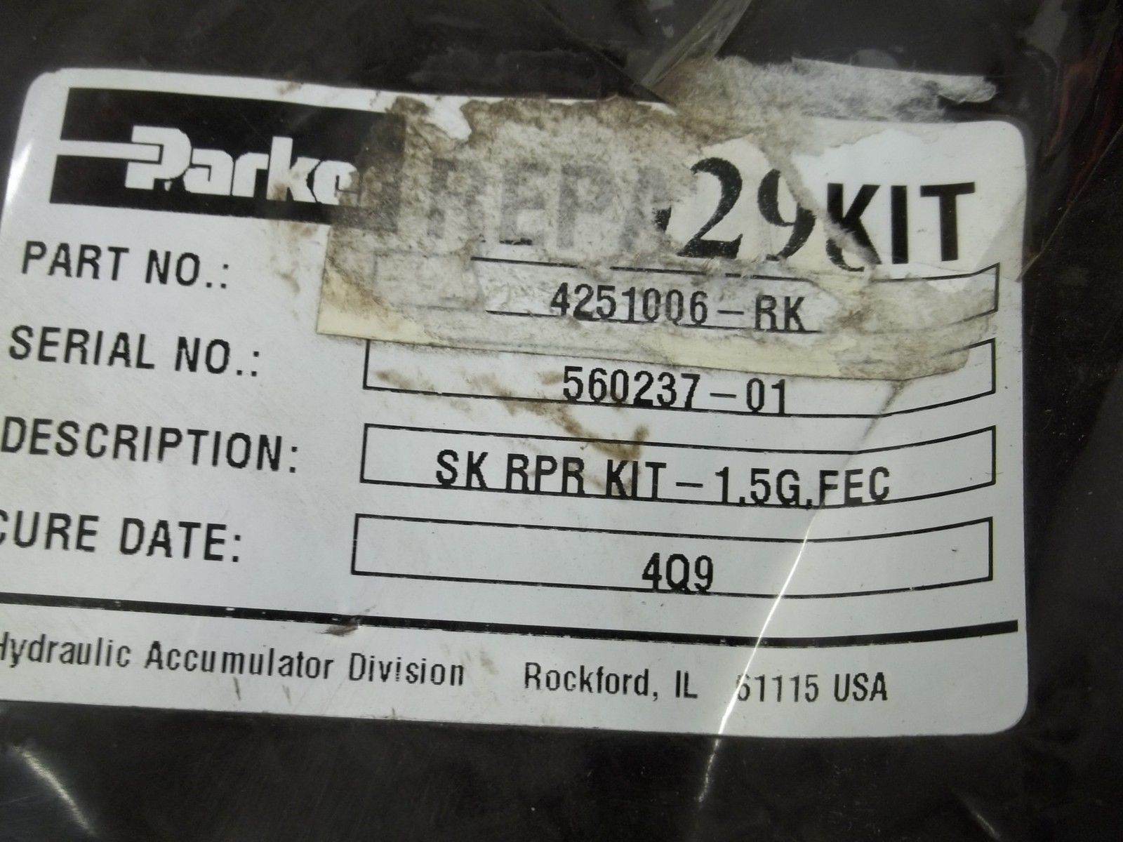 PARKER 4251006-RK SK REPAIR KIT NSNP