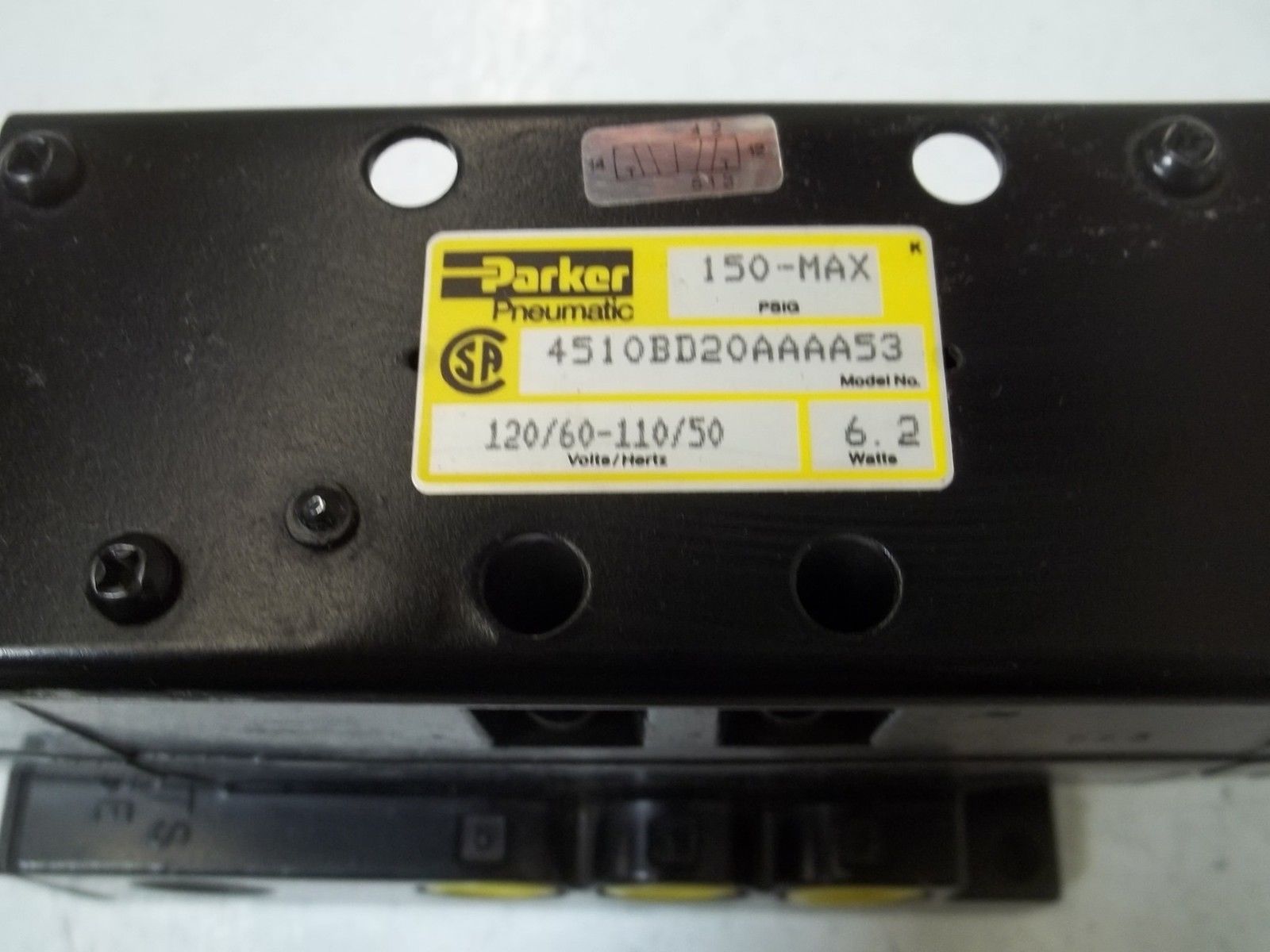 PARKER 4510BD20AAAA53 PNEUMATIC VALVE UNMP