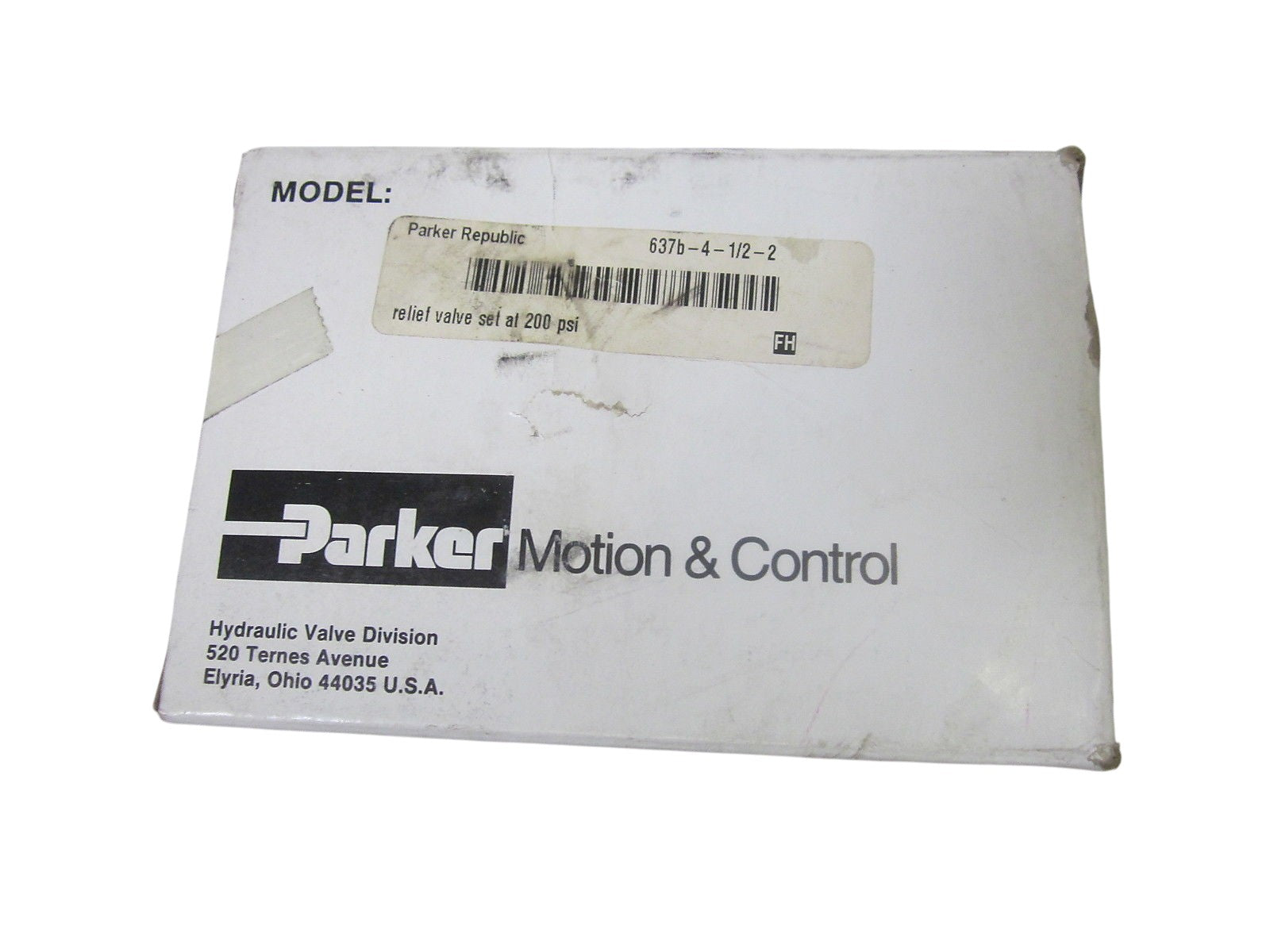 PARKER 637B-4-1/2-2 RELIEF VALVE SOFT SEAT-10 NSMP