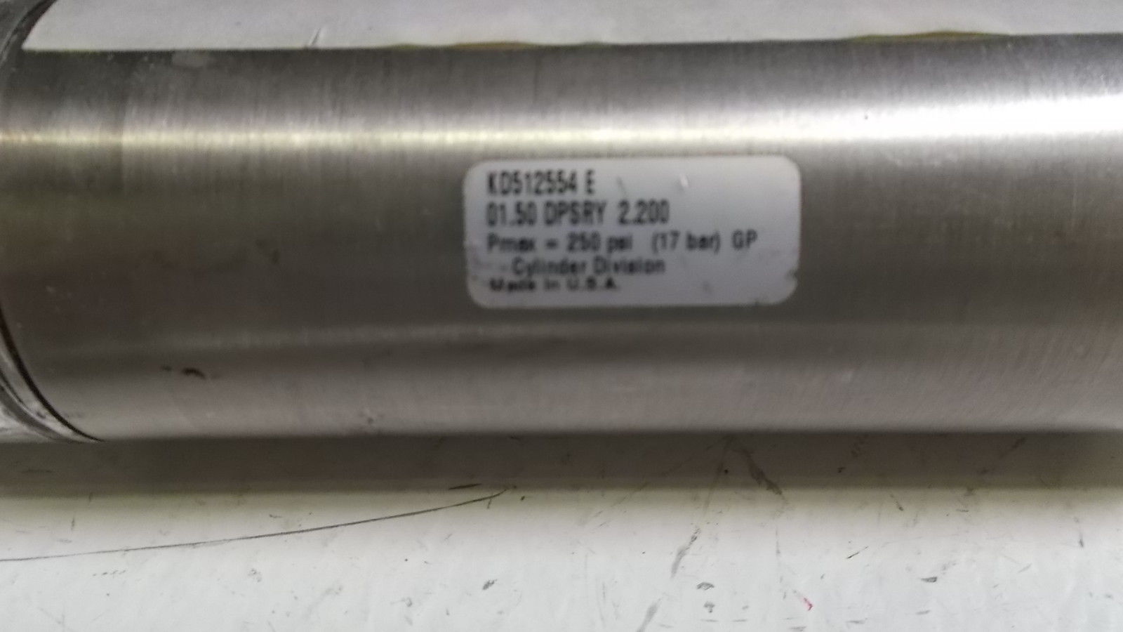 PARKER CYLINDER KD512554 E UNMP