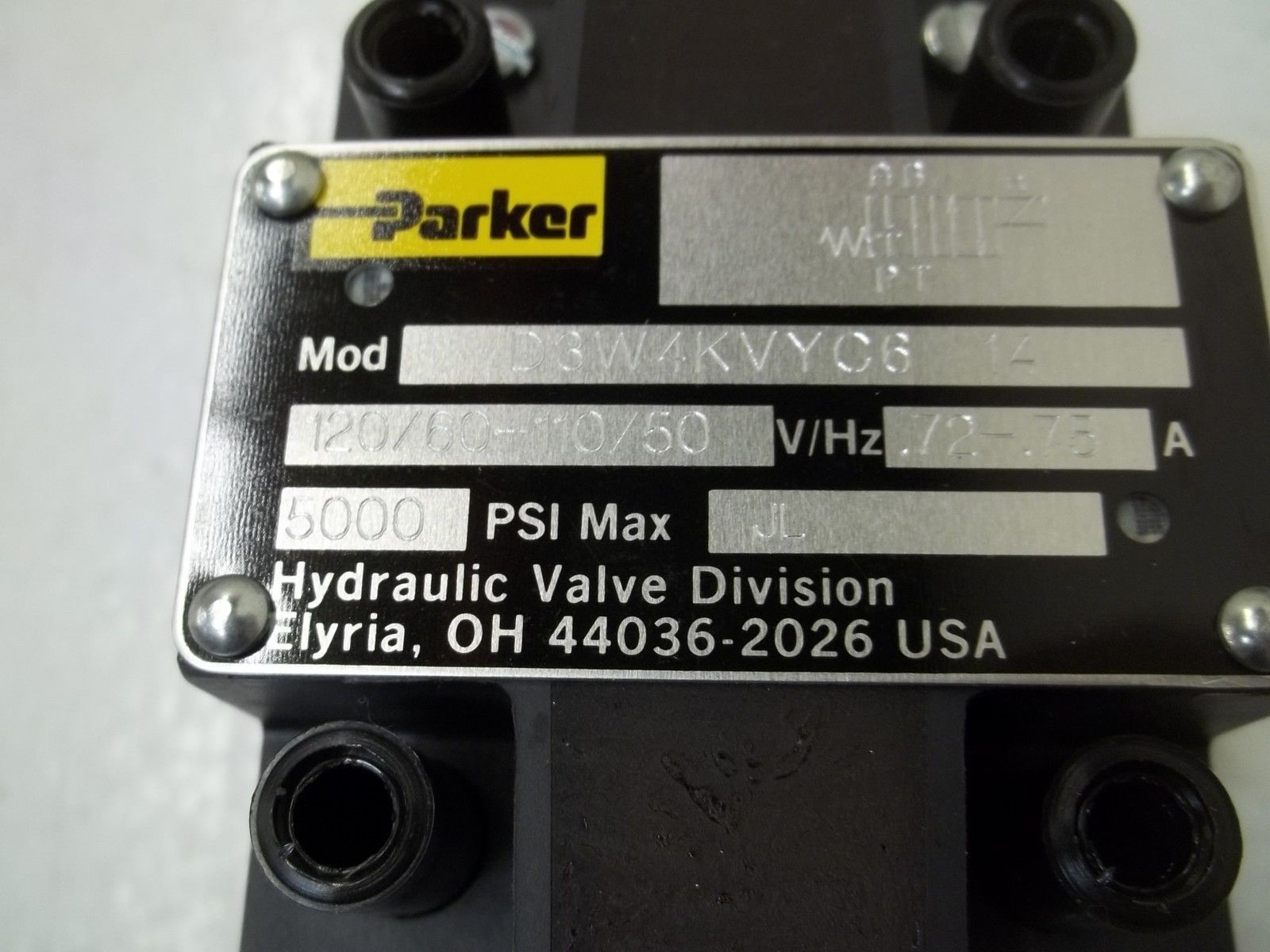PARKER D3W4KVYC6 HYDRAULIC VALVE NSMP
