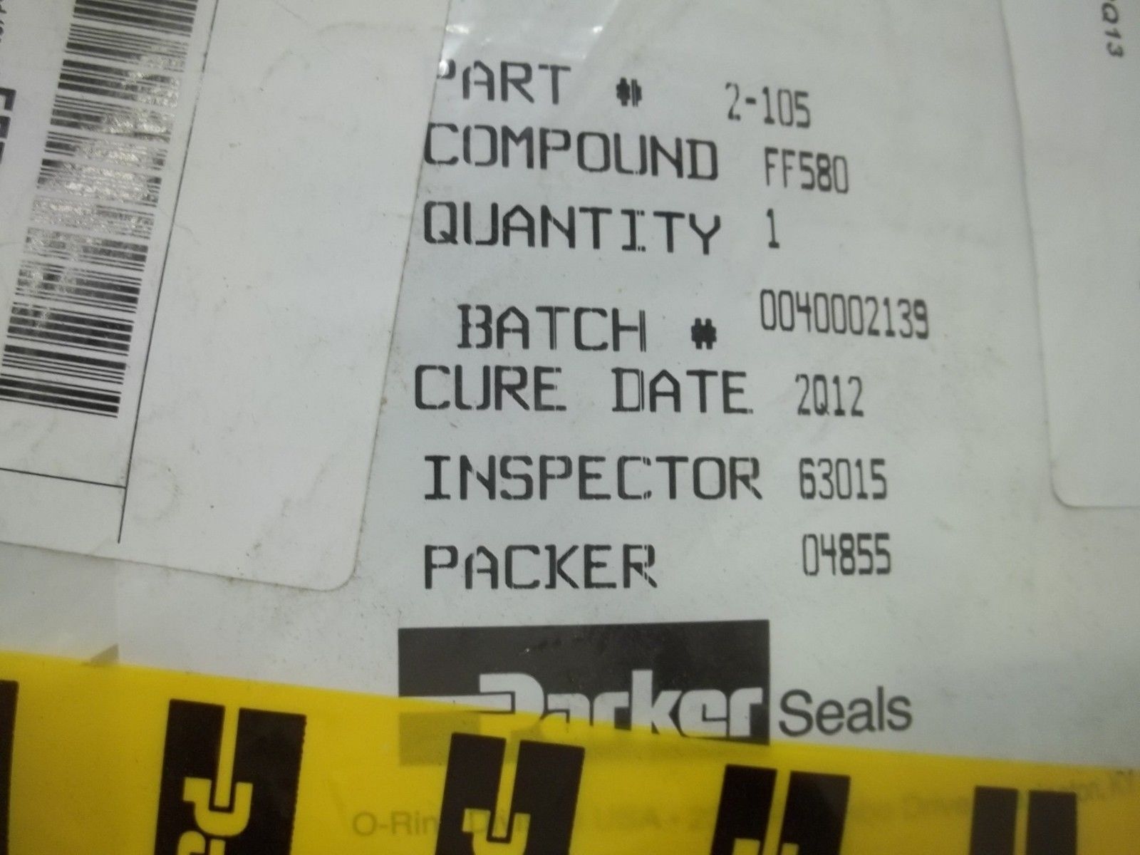 PARKER FF5802-105 SEAL NSMP