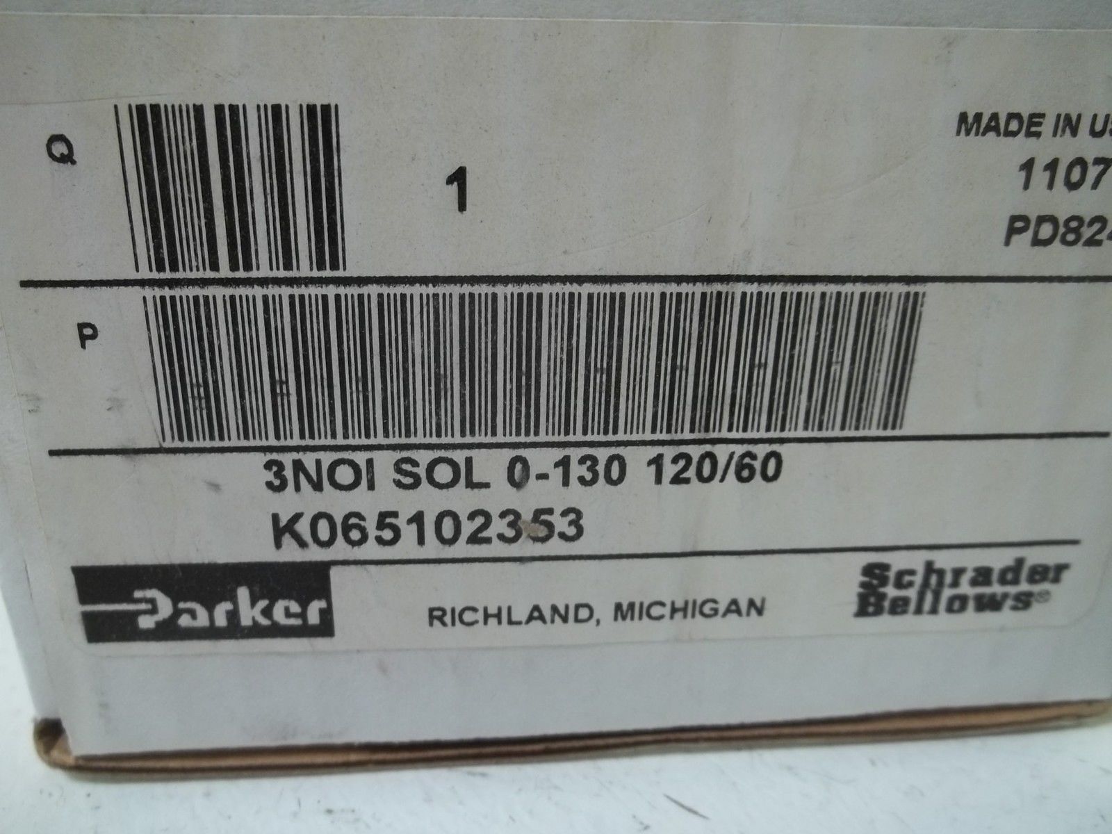 PARKER K065102353 3NOI SOL 0-130 120/60 NSMP