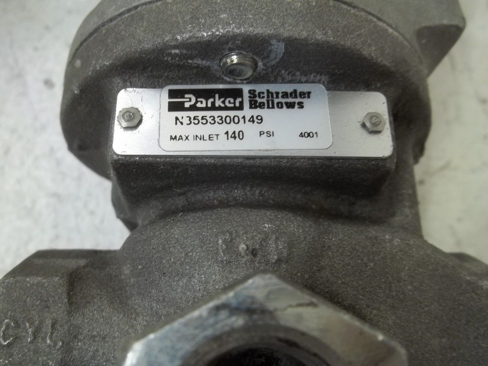 PARKER N3553300149 INLINE VALVE UNMP