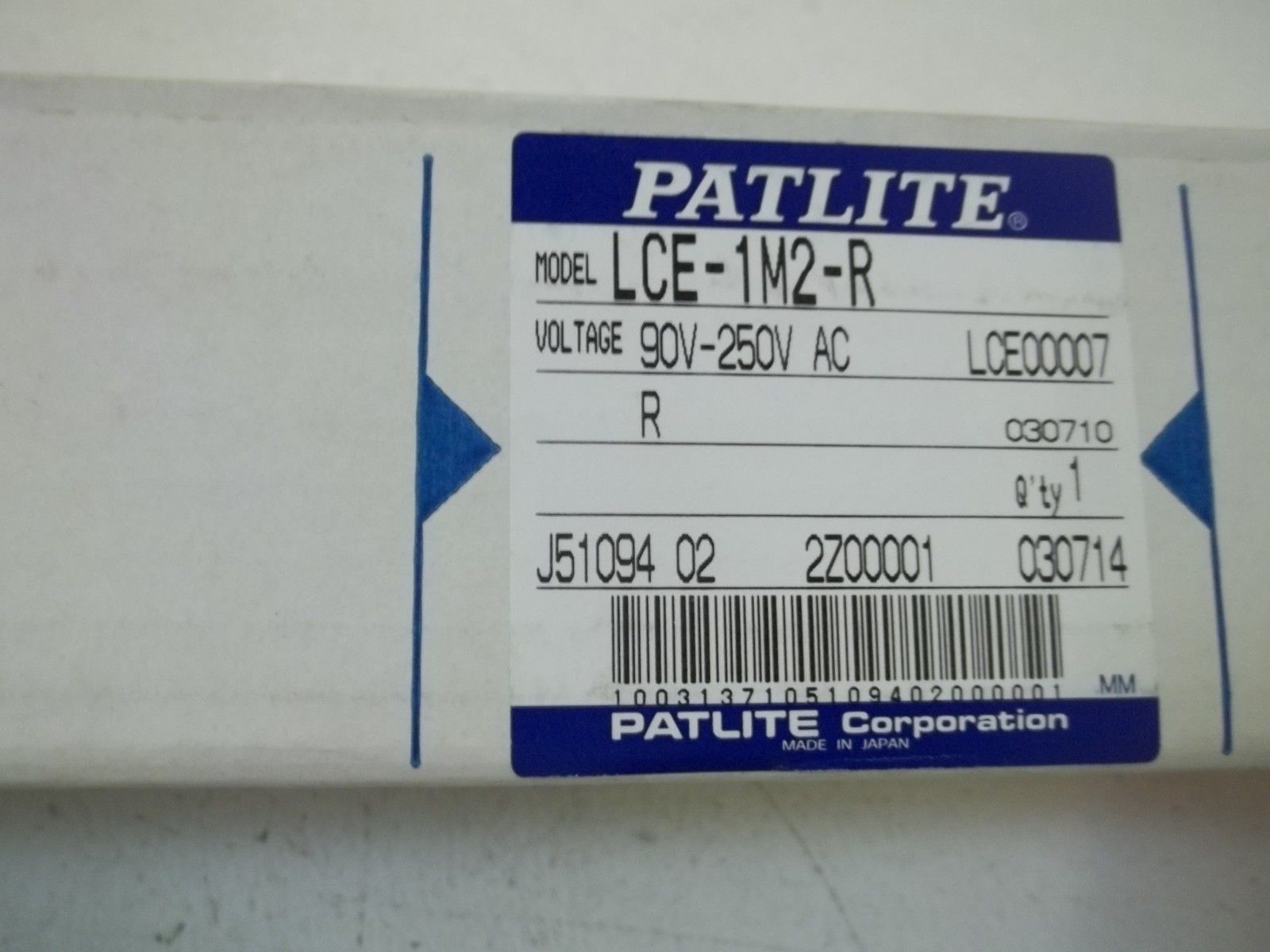 PATLITE LCE-1MA-R SIGNAL TOWER NSMP