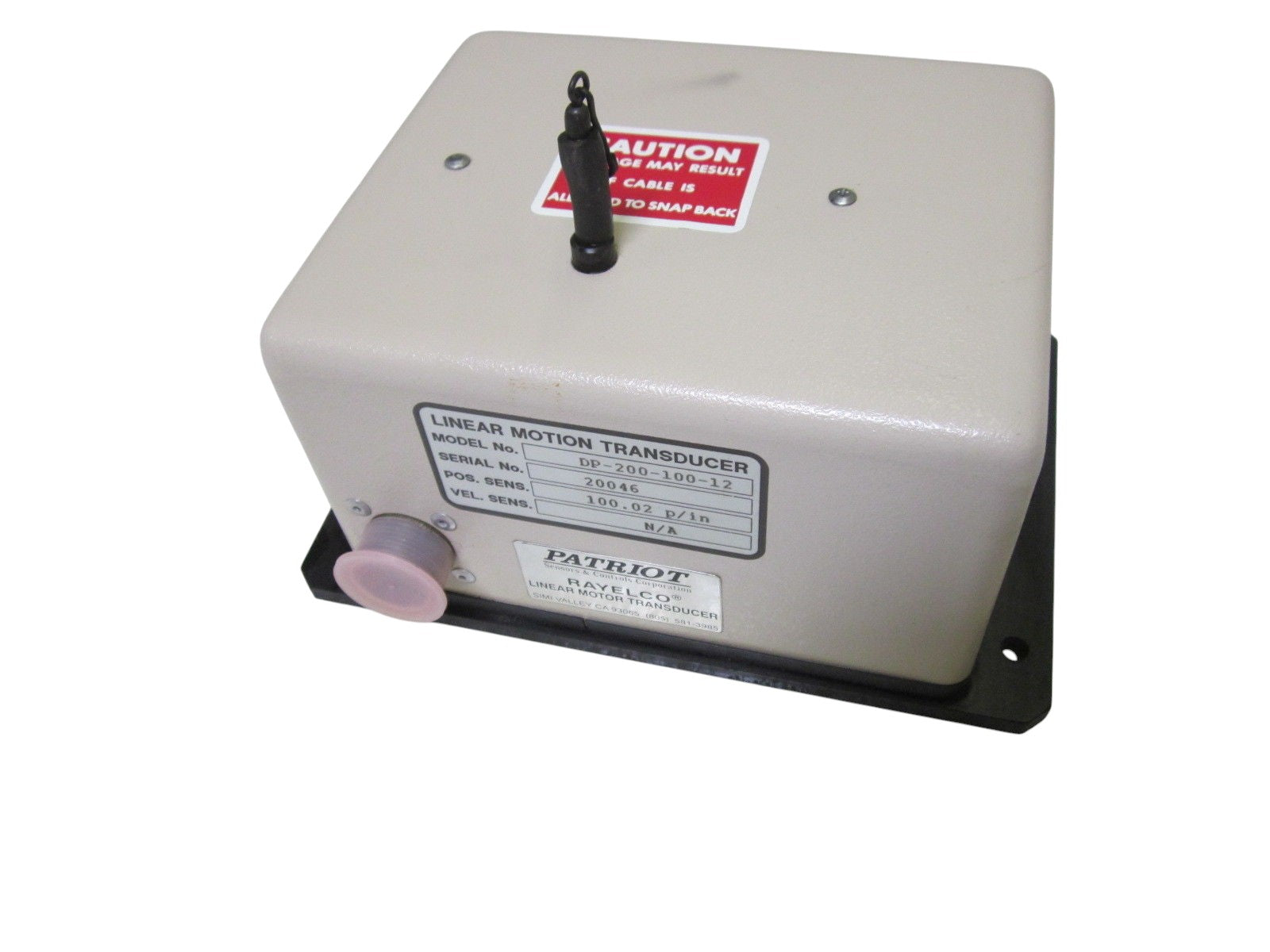 PATRIOT DP-200-100-12 LINEAR MOTION TRANSDUCER NSNP