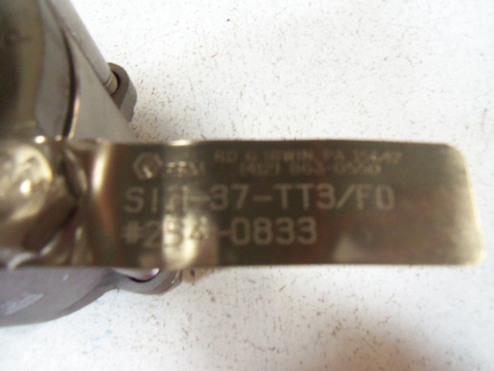 PBM VALVE SIH-37-TT3/F0 NSNP