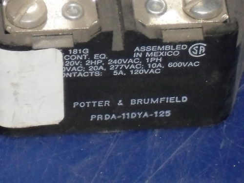 POTTER & BRUMFIELD PRDA-11DYA-125 * NEW *